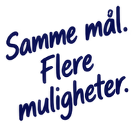 Samme mål. Flere muligheter.