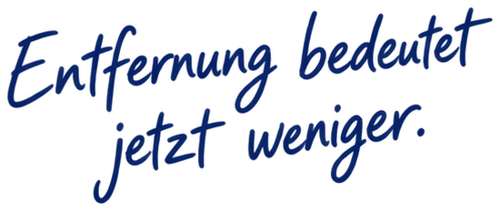 Entfernung bedeutet jetzt weniger.