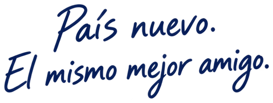 País nuevo. El mismo mejor amigo.