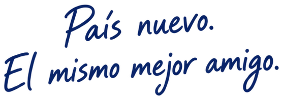 País nuevo. El mismo mejor amigo.