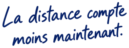 La distance compte moins maintenant.
