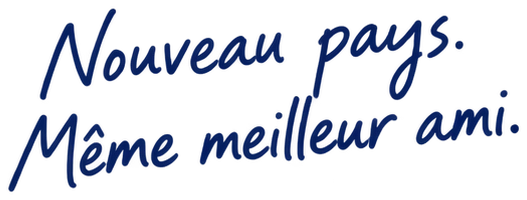 Nouveau pays. Même meilleur ami.