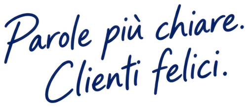Parole più chiare. Clienti felici.